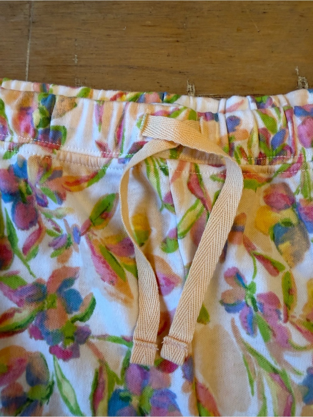 Karen Neuburger Floral Cotton Pajama Set in Pink, Green & Yellow - Picture 10 of 15